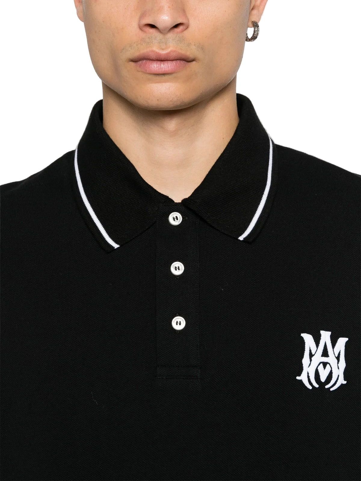 Amiri MA Black Polo
