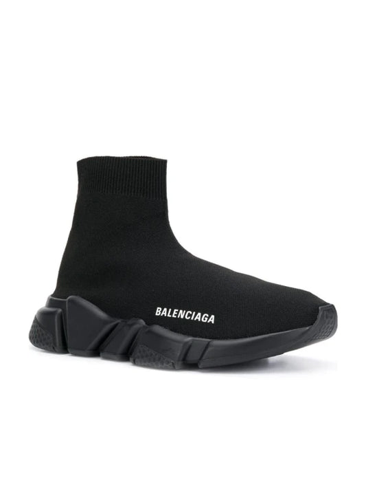 Balenciaga Speed Lt Recycled Knit Sole Monoc Black