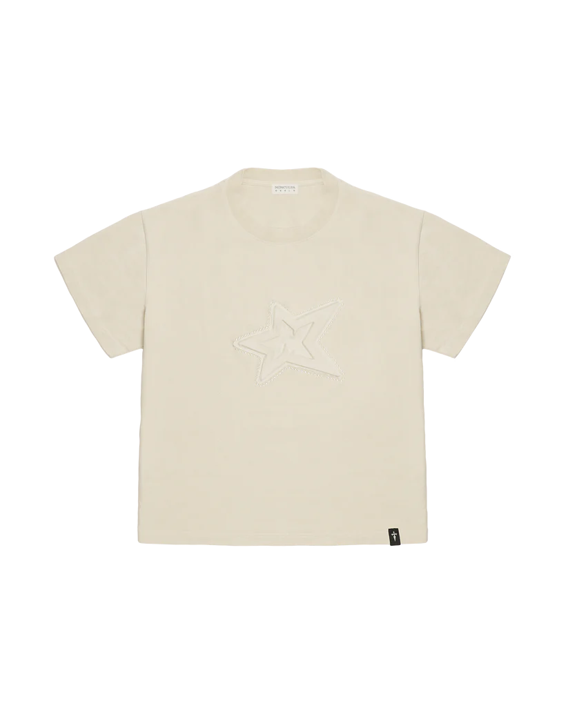 Non Culpa Camiseta Beige Cruz