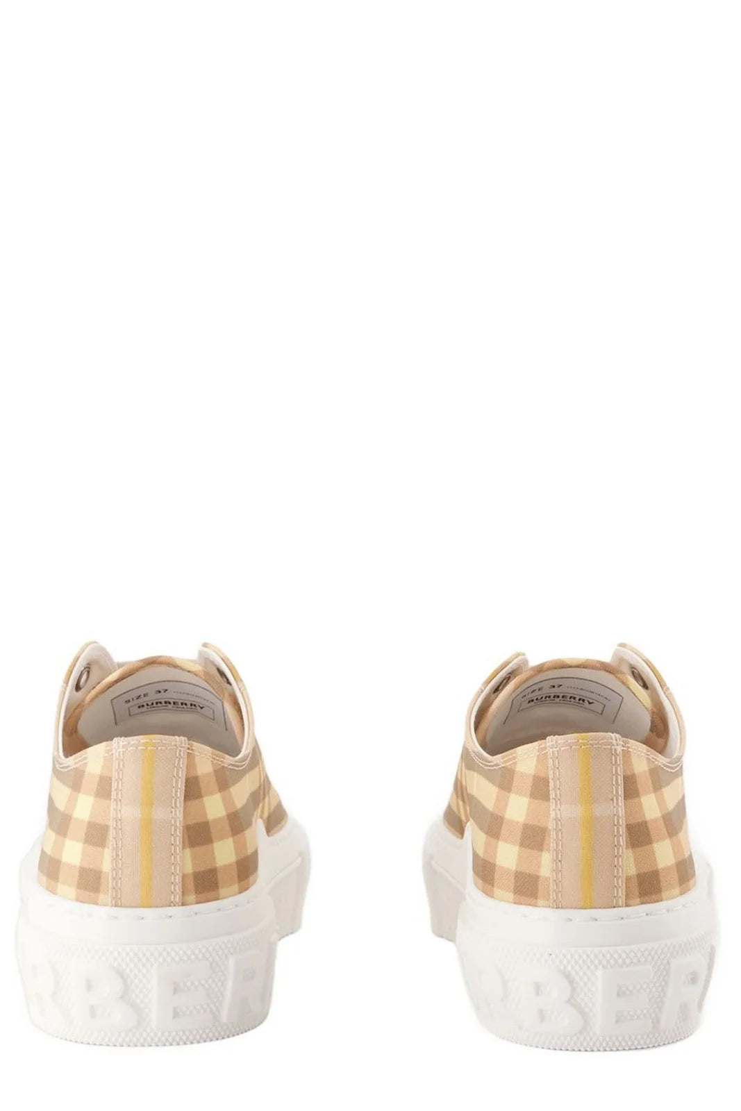 Burberry Low Top Check Sneaker Teacup