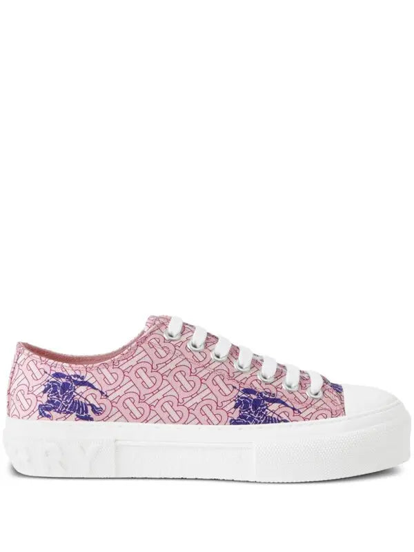 Burberry EKD Monogram Pattern Flatform Pink (Women's)