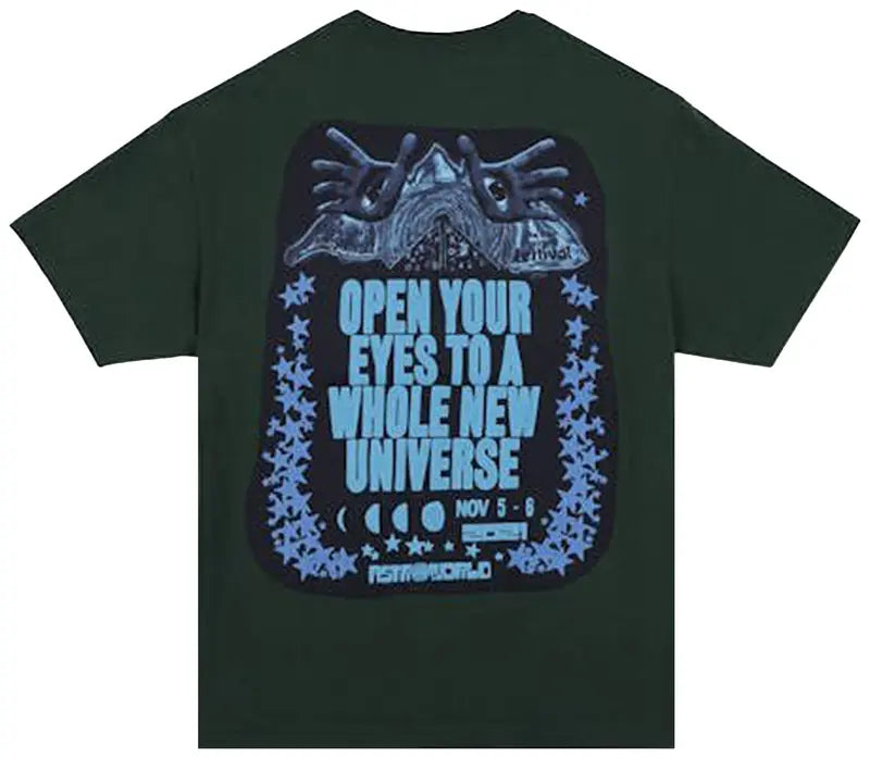 Cactus Jack By Travis Scott Open Your Eyes Tee 'Green'