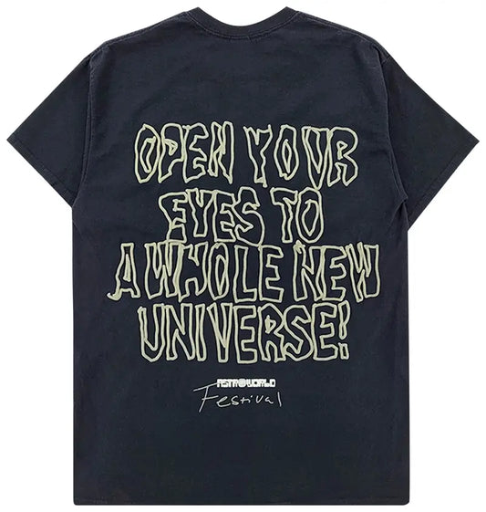 Cactus Jack By Travis Scott Starry Eyed Tee Black