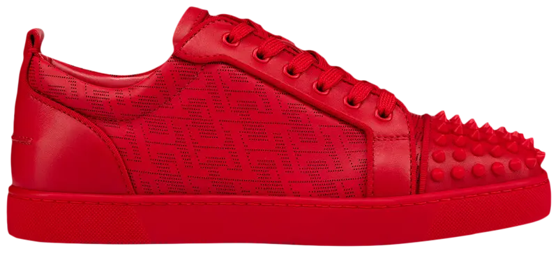 Christian Louboutin Louis Junior Spikes Orlato Red Cl Patter
