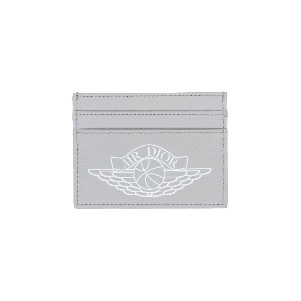 Dior X Jordan Wings Card Holder (4 Card Slot) Grey