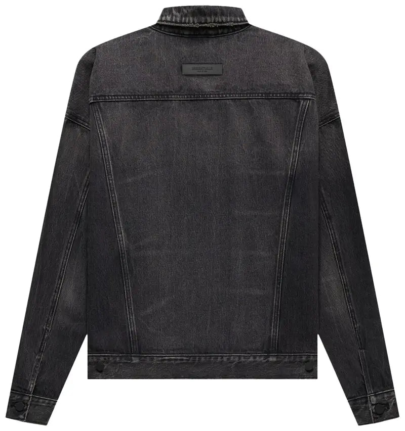 Fear Of God Denim Jacket Ash Grey Long Black