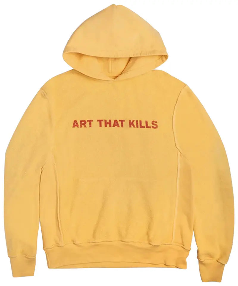 Gallery Dept Art That Kills Reversible Logo Hoodie Yellow