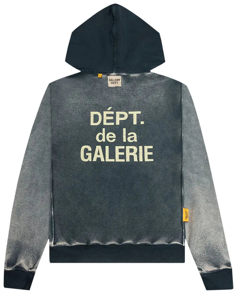Gallery Dept Reversible French Logo Hoodie Navy
