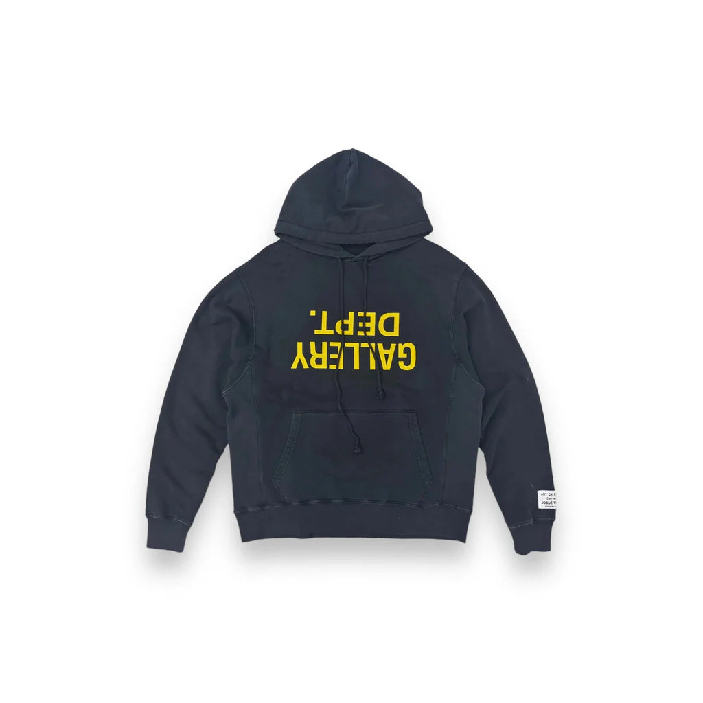 Gallery Dept Reverse Logo Hoodie Black