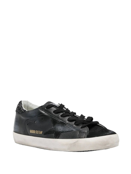 Golden Goose Super-Star Classic with Glitter Heel Tab Black