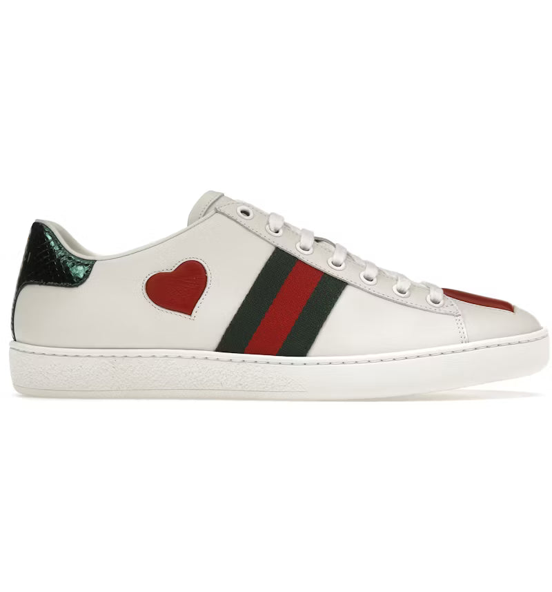 Gucci Ace Embroidered Hearts