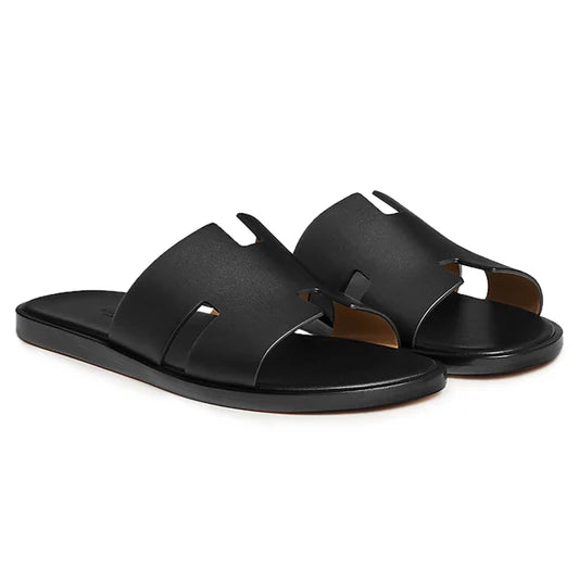 Hermes Izmir Black Sandals