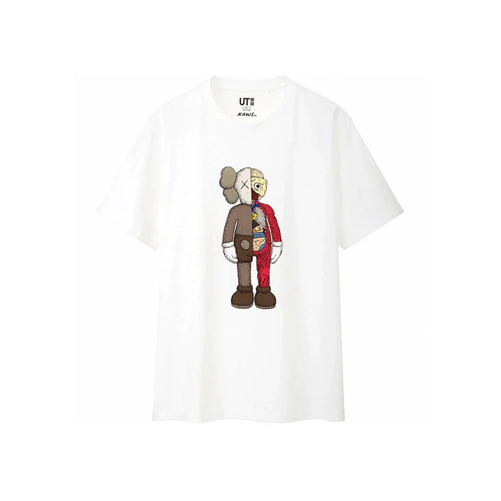 KAWS X Uniqlo Flayed Tee White