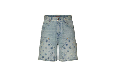 Louis Vuitton Denim Carpenter Shorts Blue