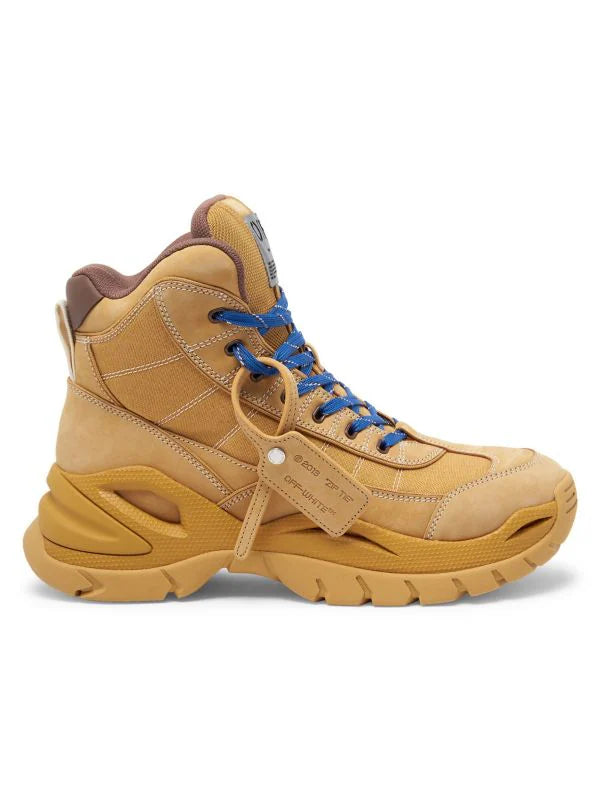 OFF-WHITE High Top Hiking Boot In Camel