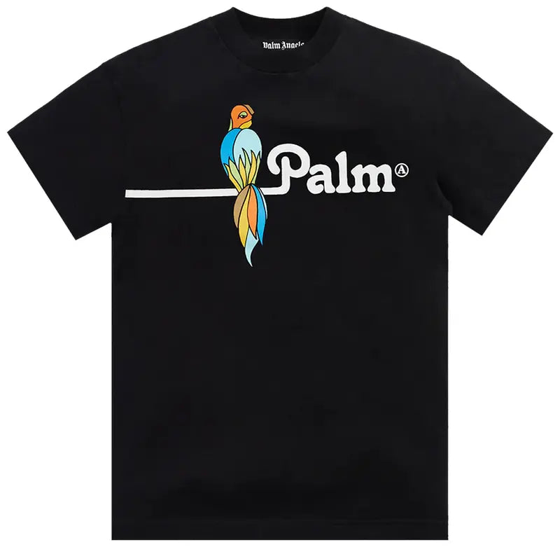 Palm Angels Parrot Logo T-Shirt Black/White/Multi