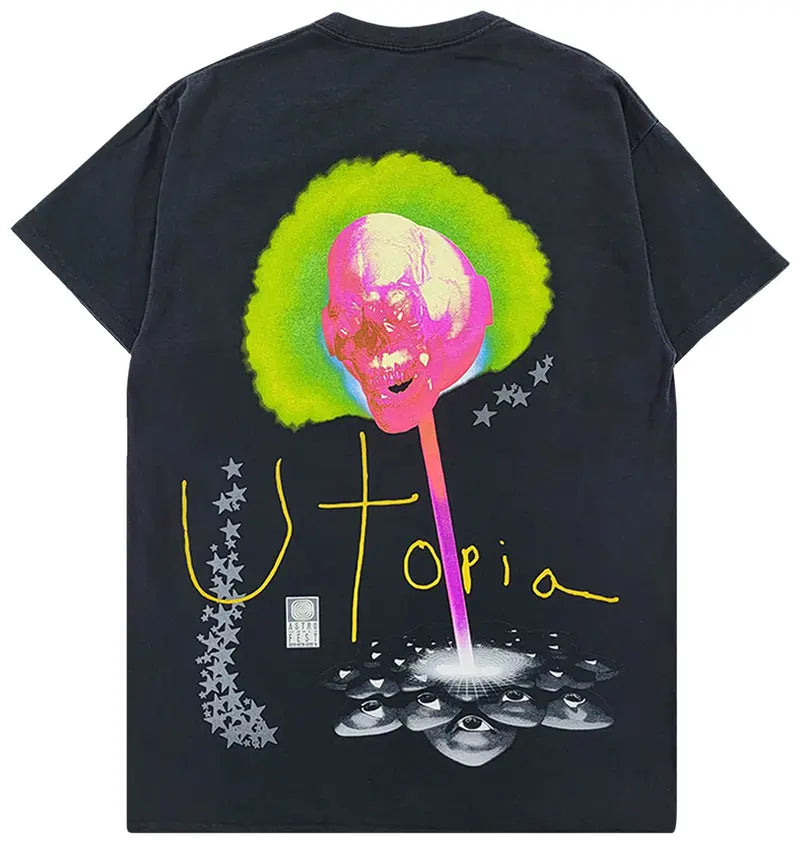 Travis Scott Utopia See You On The Other Side Lollipop Black Tee