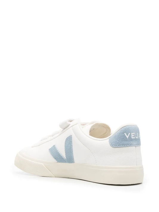 Veja Recife Velcro Chromefree Leather White Blue
