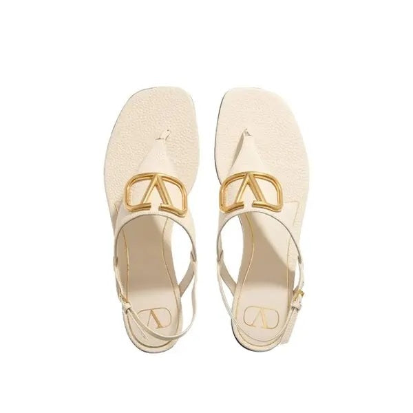 Dorado Valentino Garavani White Tan Sandals