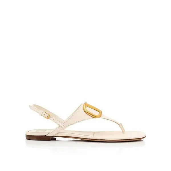 Dorado Valentino Garavani White Tan Sandals