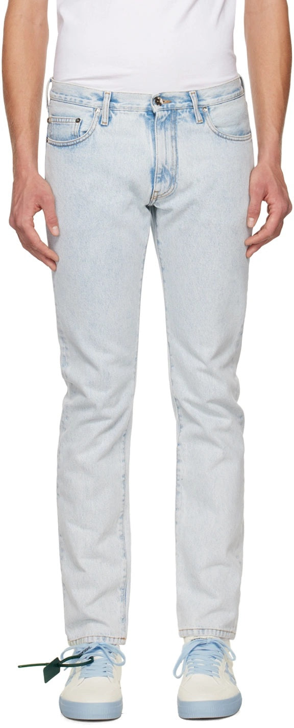 OFF-WHITE Off White Denim Jeans Single Arrow Light Blue