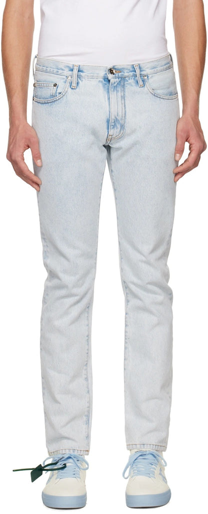 OFF-WHITE Off White Denim Jeans Single Arrow Light Blue