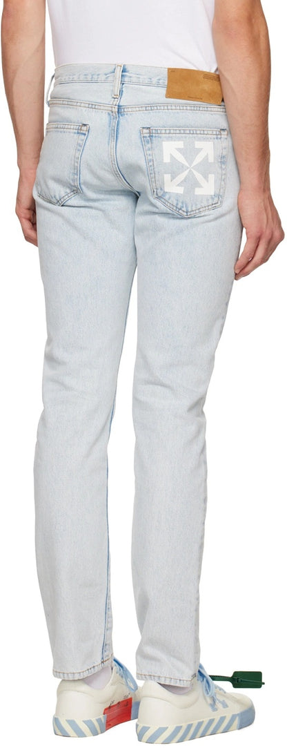 OFF-WHITE Off White Denim Jeans Single Arrow Light Blue