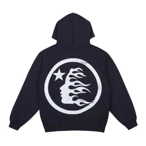 Hellstar Black Vintage Hoodie Logo