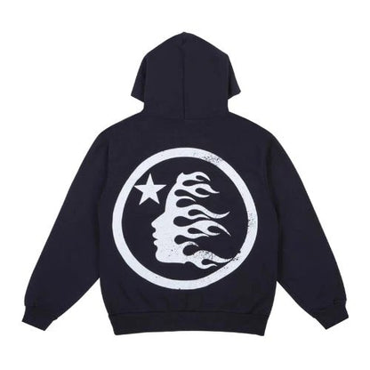 Hellstar Black Vintage Hoodie Logo