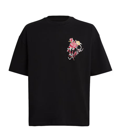 Amiri Rose Tee Black