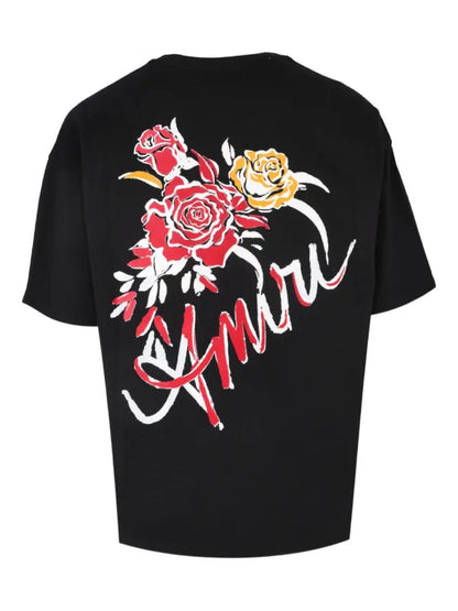Amiri Rose Tee Black