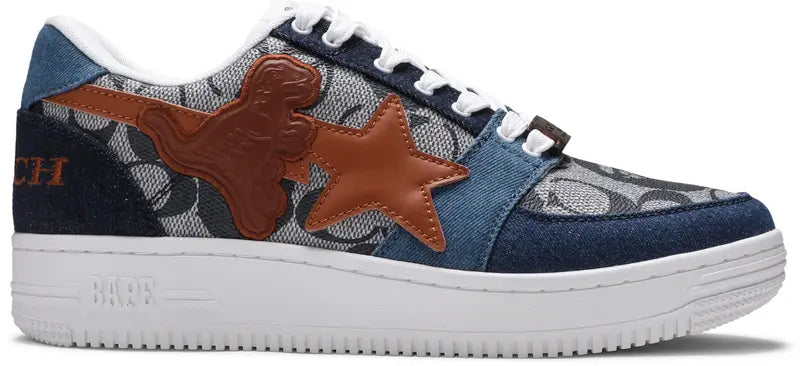 BAPE A Bathing Ape Sta Low Coach Blue