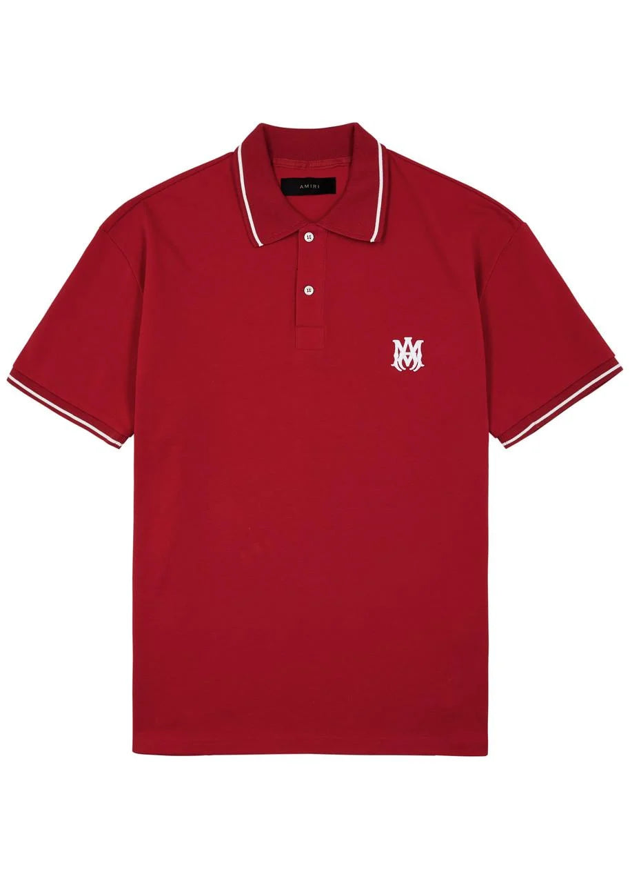 AMIRI Men'S Red Cotton Polo Shirt