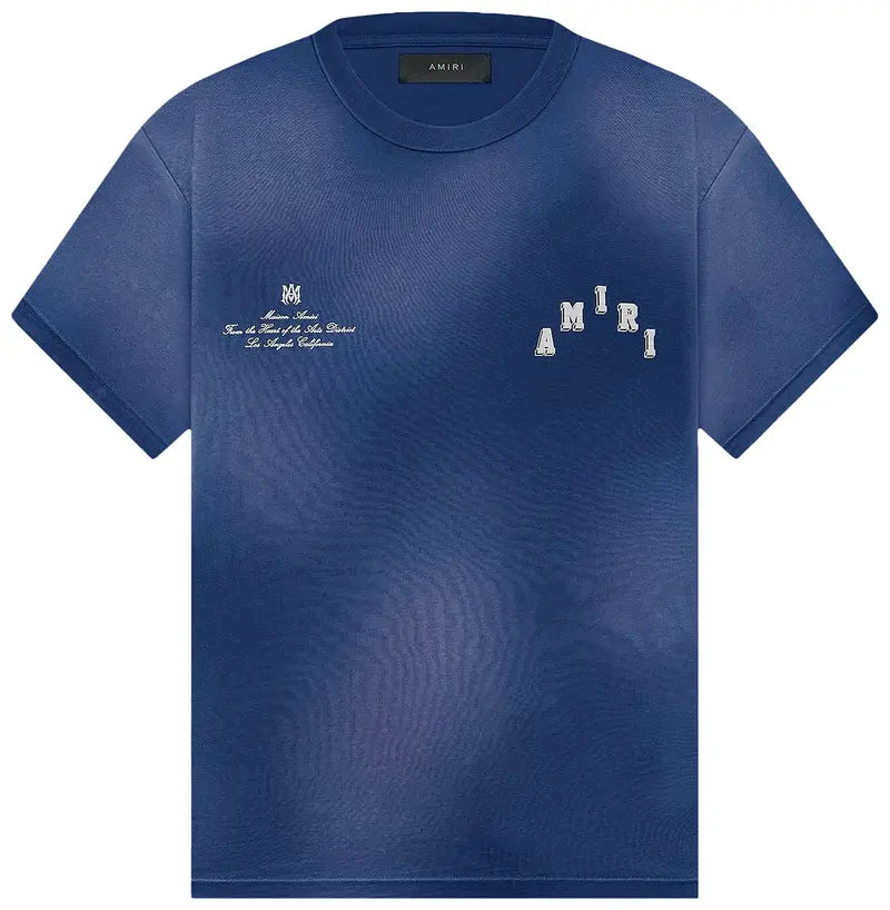 AMIRI Playera Vintage Collegiate Blue