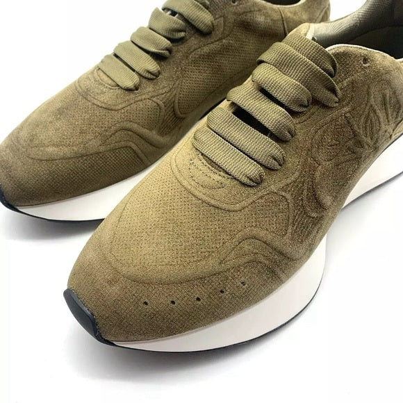 Alexander McQueen Seal Sprint Sneaker Brown Green