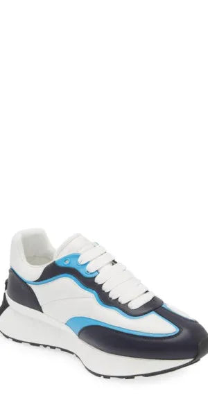 Alexander McQueen Seal Sprint Sneaker Blue White Black