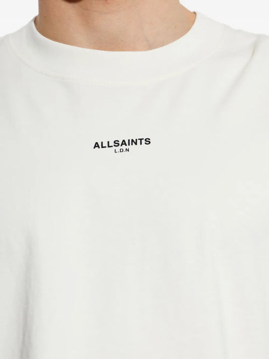 All Saints Mikro SS Crew T-shirt Ashen White