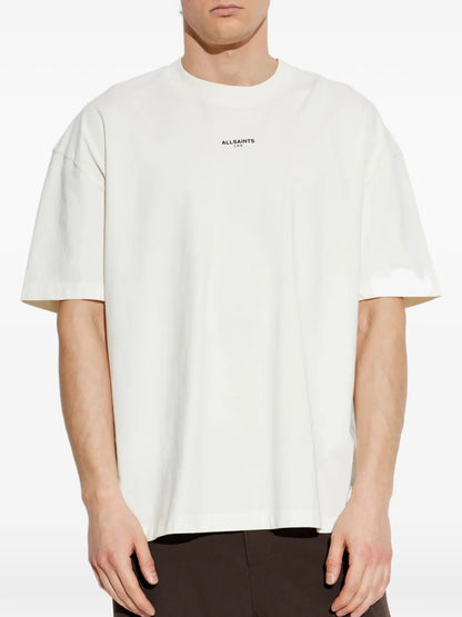 All Saints Mikro SS Crew T-shirt Ashen White