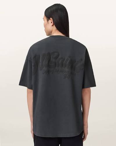 All Saints Odissey SS Crew T-shirt Washed Black