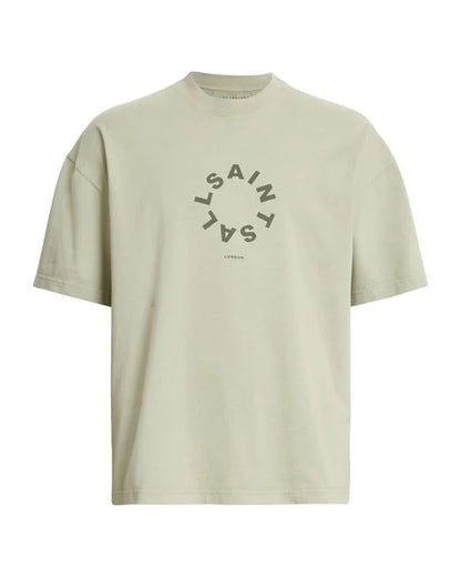 All Saints Green Tierra Short Sleeve Crew T-Shirt
