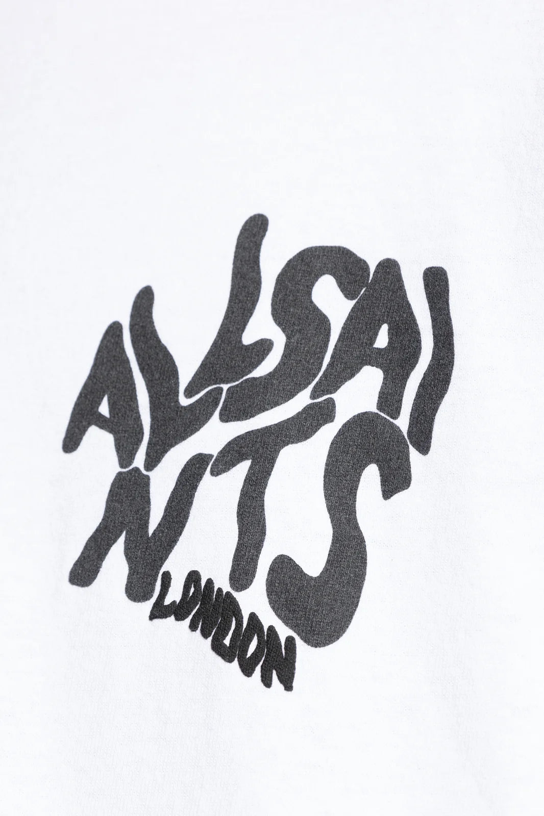 All Saints Orlando Crew Ashen White T-Shirt