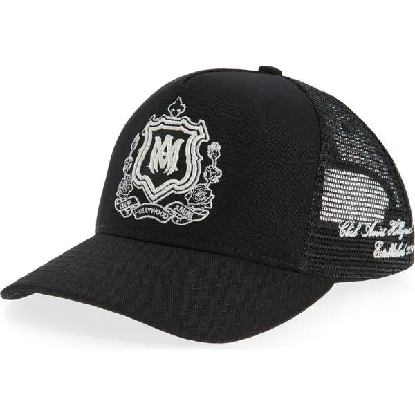 Amiri Crest Logo Hat Black