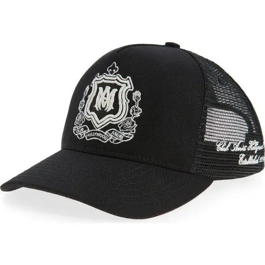 Amiri Crest Logo Hat Black