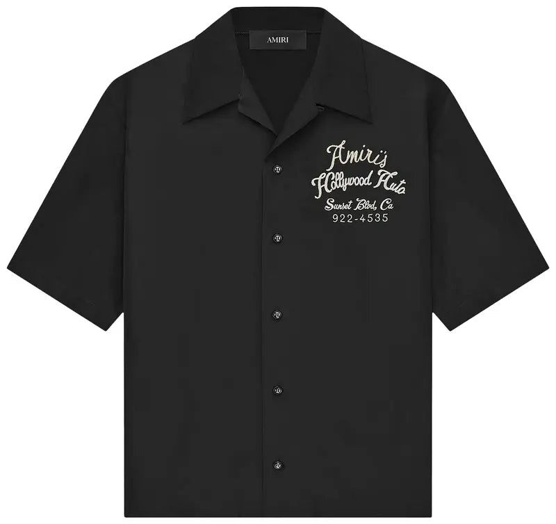 Amiri Hollywood Auto Bowling Black Shirt
