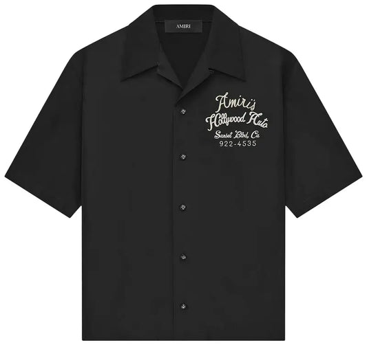 Amiri Hollywood Auto Bowling Black Shirt