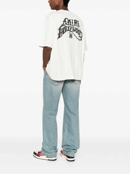 Amiri Hollywood LJ Skate Ivory Tee