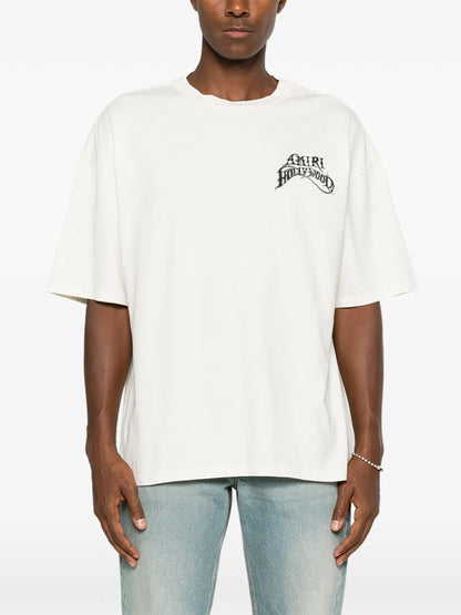 Amiri Hollywood LJ Skate Ivory Tee