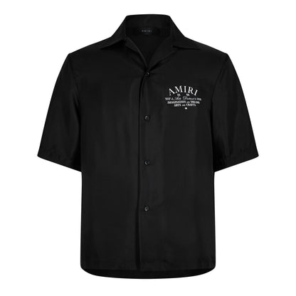 Amiri Silk Art District Black Shirt