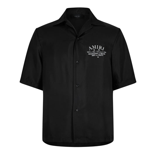 Amiri Silk Art District Black Shirt