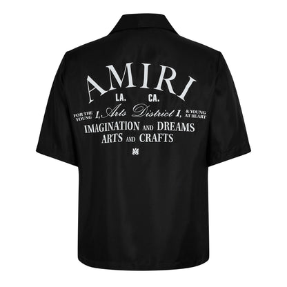 Amiri Silk Art District Black Shirt